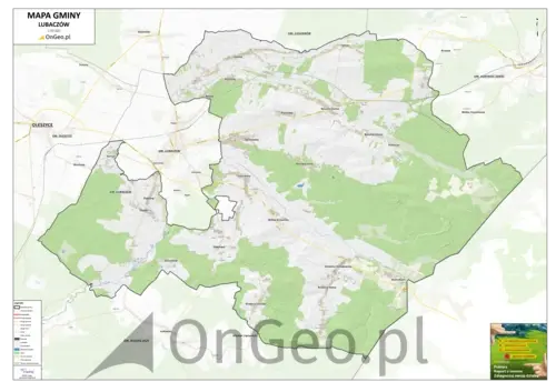 Mapa gminy Lubaczów